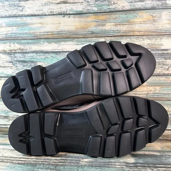 White Mountain Loafer Womens Size 8W Taupe Suede Dress Shoes Work Formal Comfort - Picture 6 of 11